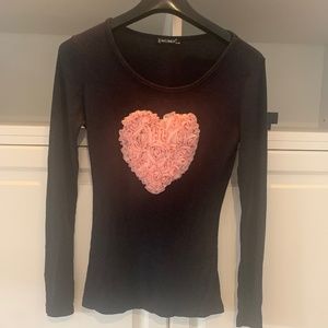 Blue and Pink Heart Shirt